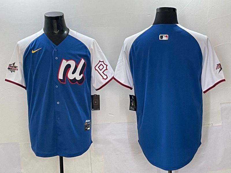 Men Pittsburgh Pirates Blank Blue All star 2025 Nike MLB Jersey style 02->youth mlb jersey->Youth Jersey